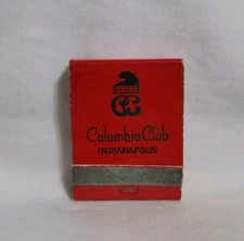 Vintage Columbia Club Matchbook Indianapolis Indiana Advertising Matches Full