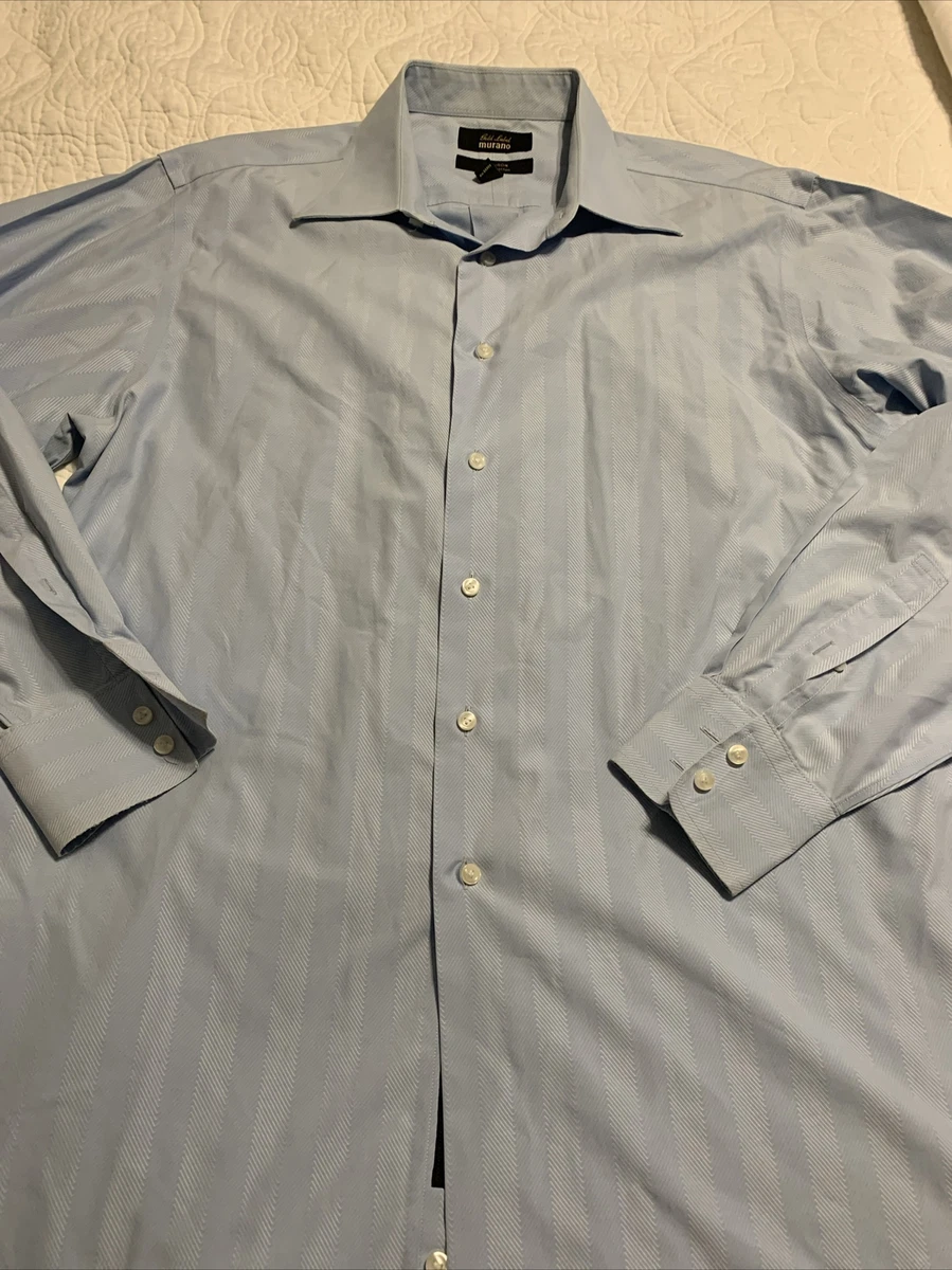 murano gold label dress shirts Gold Label Mens Murano Long-sleeve Button Up Dress Shirt Size L