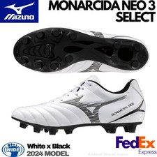 Mizuno Soccer Cleats MONARCIDA NEO 3 SELECT P1GA2425 09 White/Black WIDE 2024