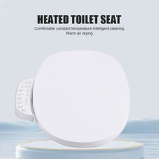 Smart Toilet Seat Electric Bidet Elongated Auto Deodorization Heated Nightlight