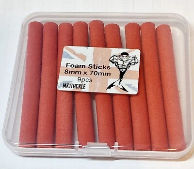 MK1TACKLE ROT Pop Up Hechtangeln - Zig Fishing Foam Karpfen Zig Angelschaum 9 Stück im Koffer