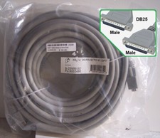 50 feet DB25 25-Pin Male to Male Molded Shielded 25 Conductor 26awg Cable  20088