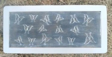 Butterfly bench top mold concrete plaster casting mould 31" x 14" x 2.5"