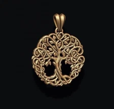 tree of life pendant, tree of life necklace, gold tree of life necklace