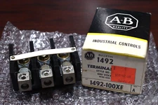 Allen Bradley 1492-100XF Ser. A Terminal Block, 3 Pole, 600V NOS