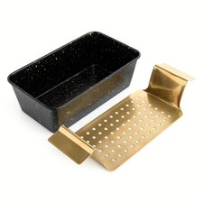  Loaf Pan Non-Stick with Gold Stainless Steel...