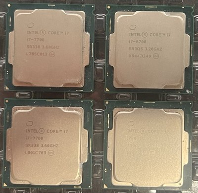 LOT OF 4 Intel Core i7- 7th & 8th Generation i7-7700 & i7-8700 FULL INFO IN DESC