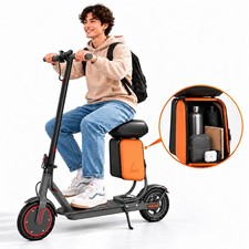 Adult Electric Scooter with Seat 350W 19 MPH Foldable 19-Mile Range App Control
