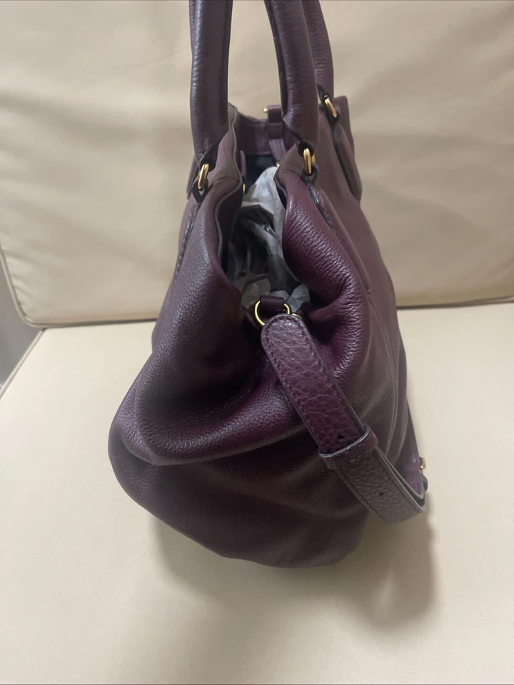 Bolso de hombro Marc by Marc Jacobs clásico Q Fran de cuero ciruela Foto 4 de 4