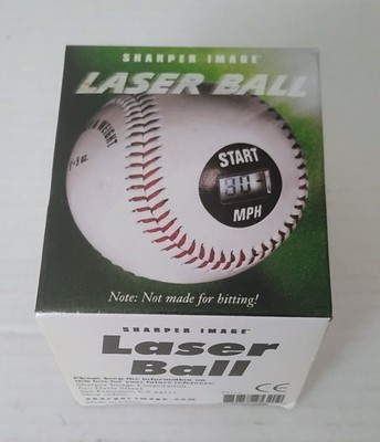 Sharper Image Laser Ball PS115 Baseball Pitching MPH Radar Speed - NEW