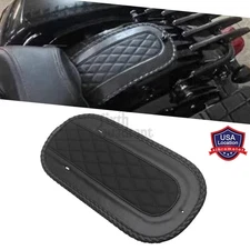Black Rear Fender Bib Solo Seat Pad Cushion For Harley Electra Glide Road King