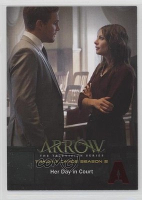 2015 Arrow Season 2 Red Foil Stamp Oliver Queen Moira Her Day in Court #20 5d7