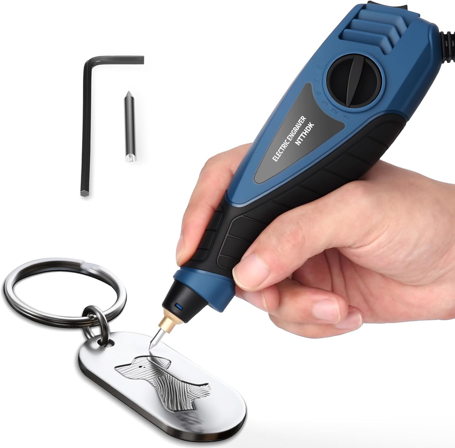 Engraver Pen, 25W 6 Speed Engraving Pen for Metal, Wood, Gla