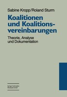 Roland Sturm (U. A.) | Koalitionen Und Koalitionsvereinbarungen | Taschenbuch