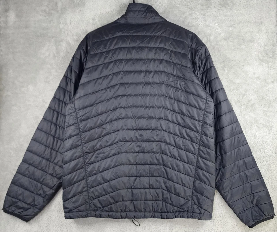 Chaqueta Marmot Para Hombre Grande Negra Aislada Puffer Embalable Cremallera Completa Senderismo K74700 Foto 2 de 4