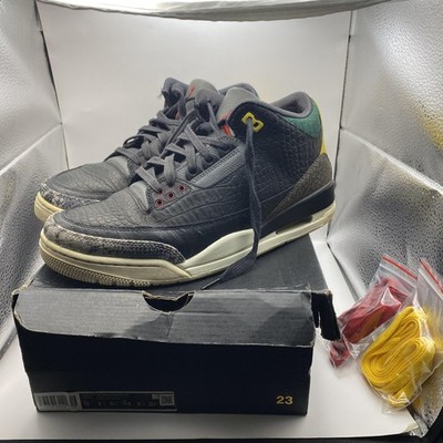 Nike Air Jordan 3 Retro SE Shoes Mens 10 Black Animal Instinct 2.0 CV3583-003