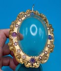 VTG 1960's Liddle Kiddles Lucky Locket Little Doll Lilac Gold Frame Purple Gems — photo 8
