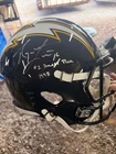 Ryan Leaf signed Chargers Helmet. 1998 #2 Draft Pick. Schwartz authenticated.
