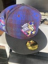 New Era Texas Rangers Plaid Fitted Hat Patch, Size 7 3/4,  Mascot Cap NWT, Horse