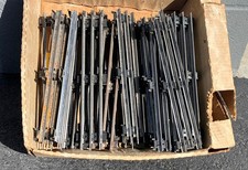 Lionel O gauge model train track: 24 straights, 24 curved plus uncoupler