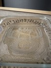 Glass Etched GA Bulldog Baking Serving Dish Square Miranex  Gift Football NEW — photo 2