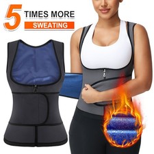 Sweat Vest Slimming Women Sauna Suit Workout Tank Top Body Shaper Fat Burning