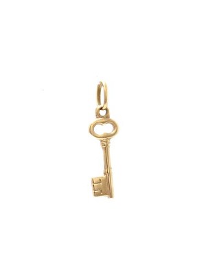 Vintage 18K Gold Mini Schlüssel Charm
