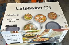 NEW Calphalon Hard-Anodized Nonstick 10-Piece Cookware Set Black Ships Free
