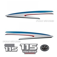 Replace Yamaha 115HP four stroke outboard engine  Cowl Cove Decal Sticker Kit