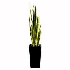 3.8FT Artificial Snake Plant Potted Sansevieria Home Office Indoor Outdoor Decor