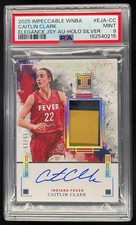 2025 Impeccable WNBA Elegance Jersey Holo Silver Caitlin Clark Auto /15 PSA 9