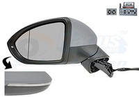 AußEnspiegel Hagus VAN Wezel 5769807 FüR Sportsvan VW Golf AM1 Komplettspiegel 7