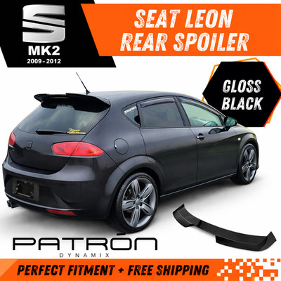 Seat Leon MK2 FR Rear Spoiler Gloss Black 2009-2012 Roof Lip Wing UK Stock