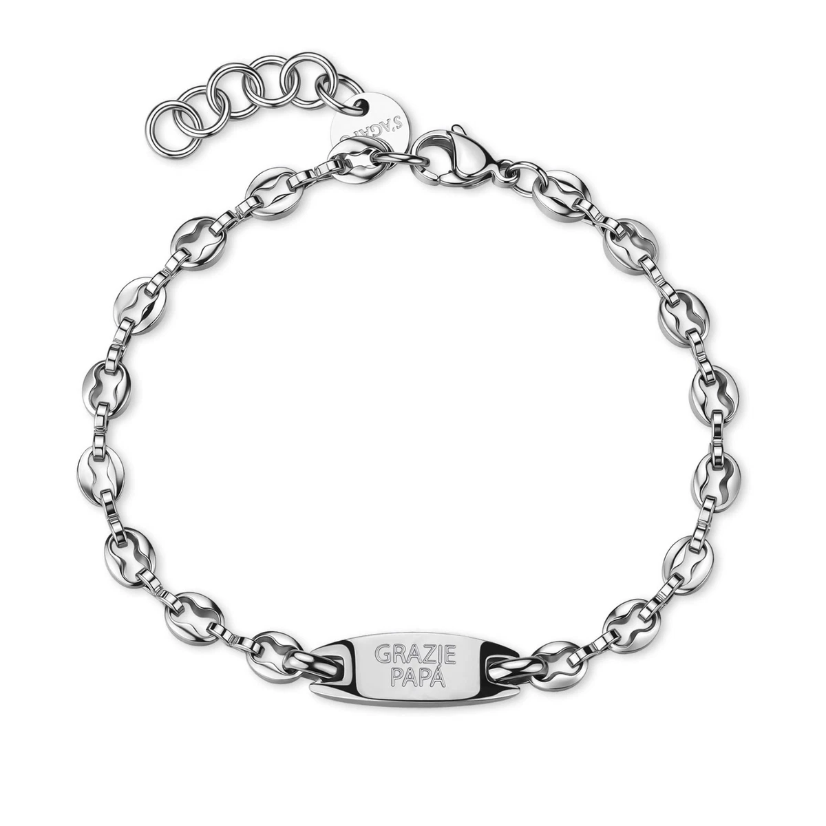 Joop UOMO BRACCIALE IN ACCIAIO INOX Woven PELLE NERO JPBR 10659a215