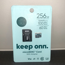 KEEP ONN 256GB microSDXC V30 A1 U3 4K UHD For Switch GoPro Camera Sealed New
