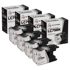 LD for Brother LC79 4pk Black Extra HY Ink MFC J5910DW J6510 J6710 J6910