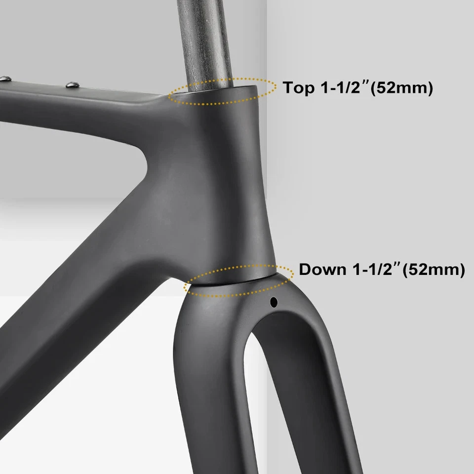 Gravel Bike Carbon Frameset Thru-Axle 12*142mm Disc Road Bicycle Frame - Image 4 of 4