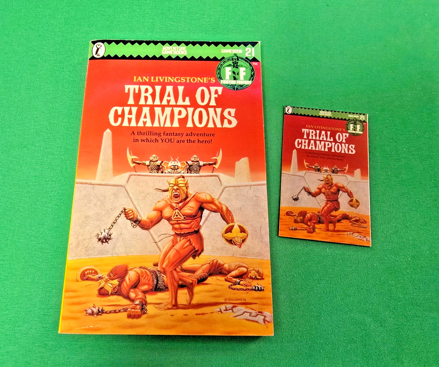 Trial of Champions ***Nr MINT 1st/3rd EDITION!!*** Fighting Fantasy Puffin #10