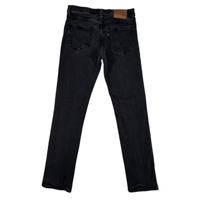 Levis Premium Big E Lot 511 Slim Fit Black Jeans Mens W32 L32 Denim Pants