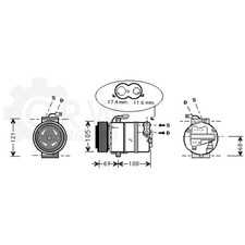 -HARRISON Kompressor Klimaanlage Klimakompressor Vauxhall für Opel Combo MK II