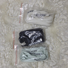 Nike SB Replacement Shoelaces Lot 4 Pairs Black White Gray Pink