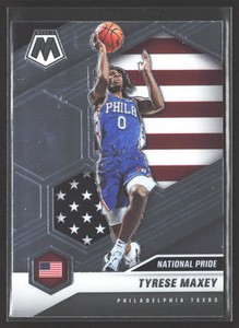 Tyrese Maxey 2020-21 Panini Mosaic #259 National Pride Rookie Philadelphia 76ers