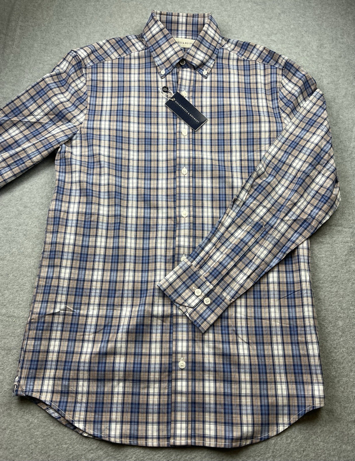 Holderness & Bourne Men’s The Andrews Shirt Tailored Fit Plaid Size Medium NWT