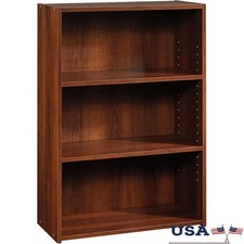 Adjustable 3-Shelf Bookcase Stylish Storage Solution Home Office Living Room New