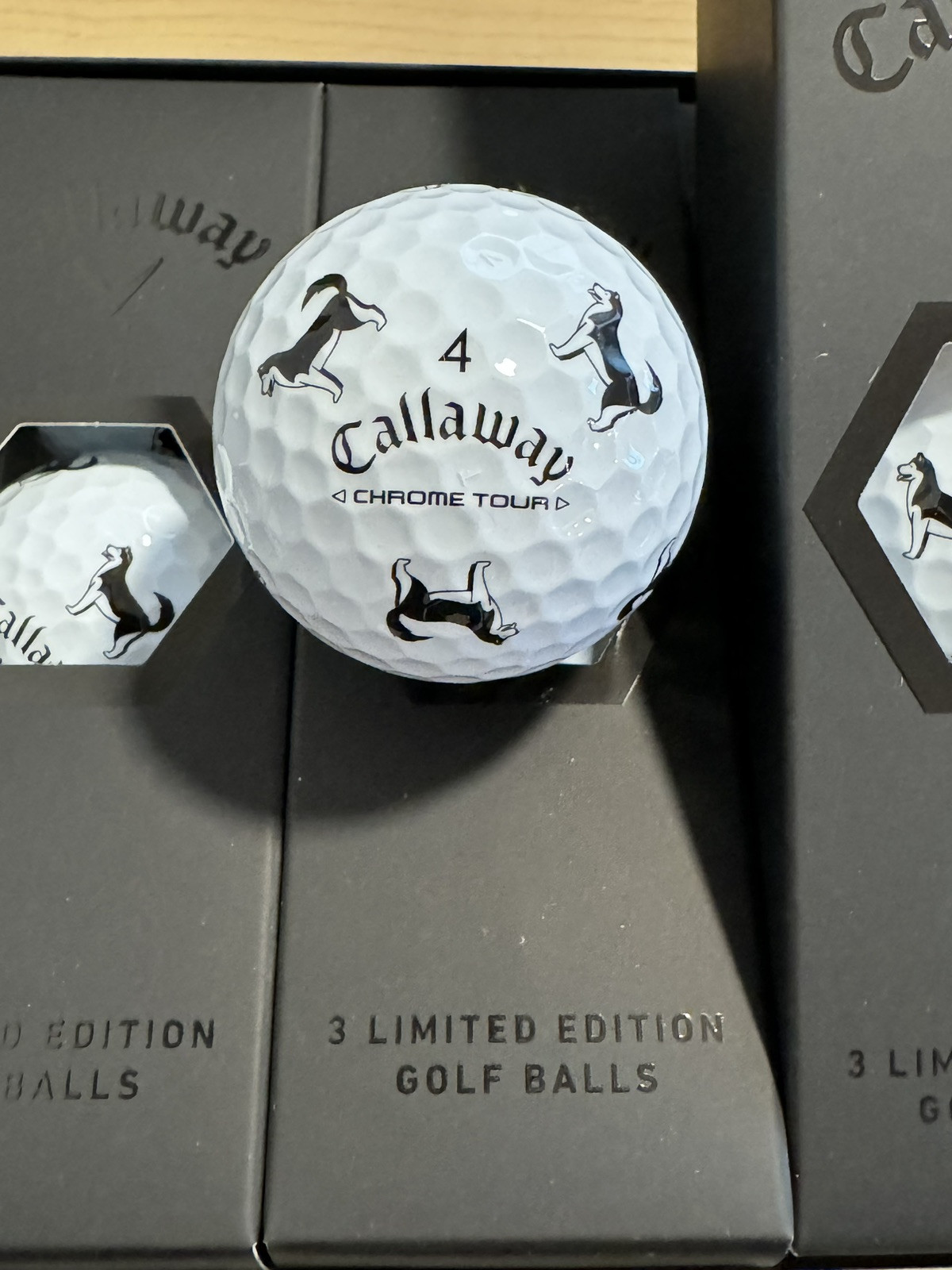 Callaway Chrome Tour HUSKY Big Dog Eat Golf Balls Limited Edition