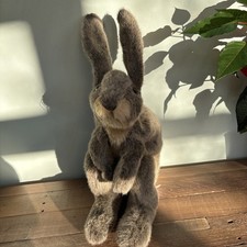 Folkmanis Jack Rabbit Hand Puppet mouth & hands move