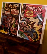 Fantastic Four (1961 1st Series Marvel) Lot Of # 62 #66