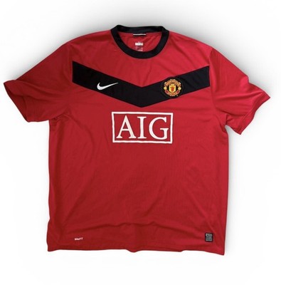 Manchester United 2009/10 Home Fußball Trikot MACHEDA 27 Nike AIG Vintage XXL