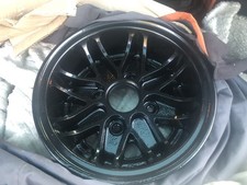 Classic Mini Cosmic 6x10 Black Machined Alloy Wheels x 4 Refurbished
