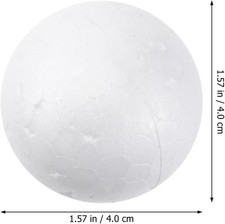 1.57/4cm/40mm White Polystyrene Foam Balls Sp...